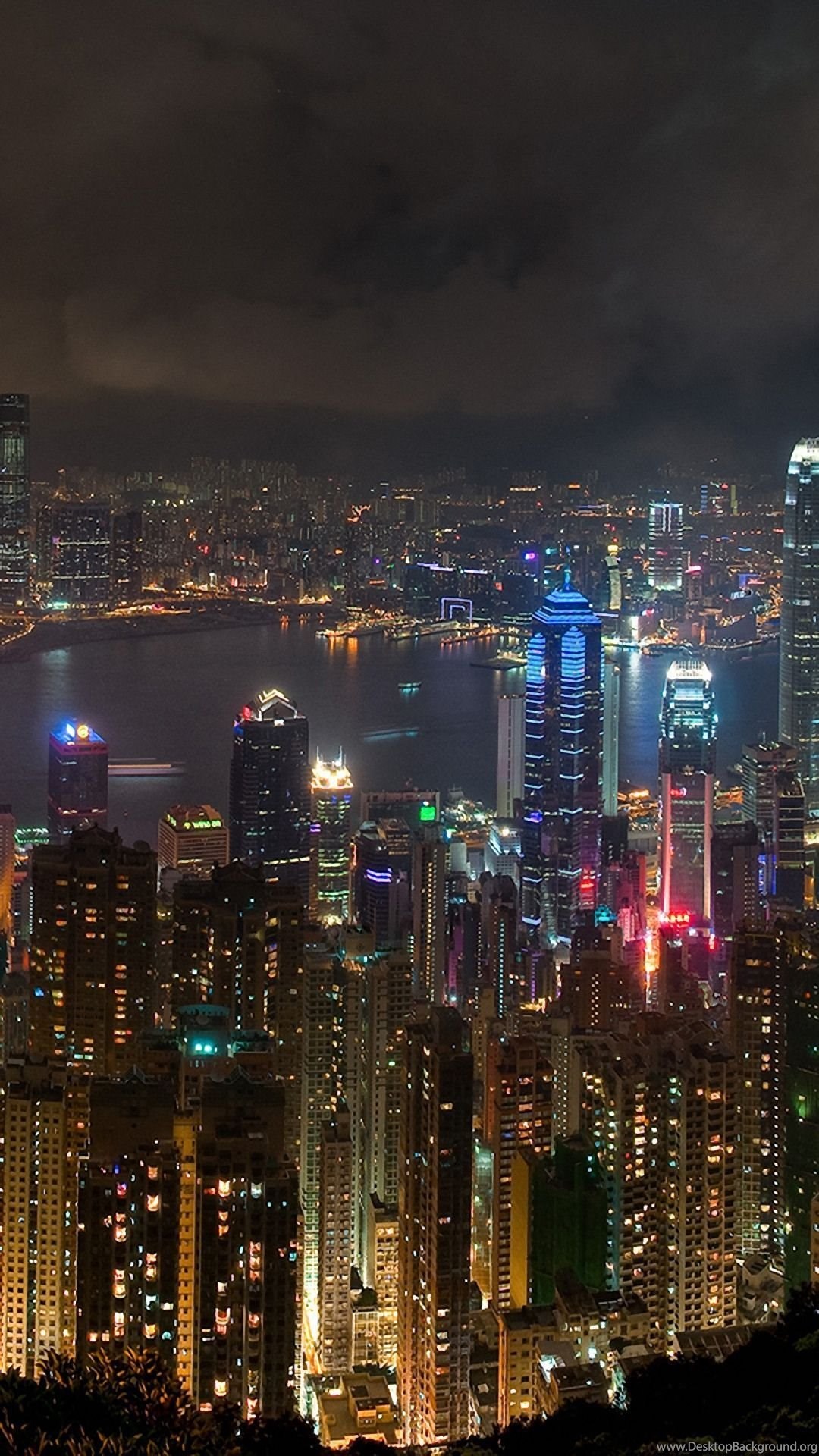 City Skyline Samsung Galaxy A7 Wallpaper HD 1080x1920 Desktop Background