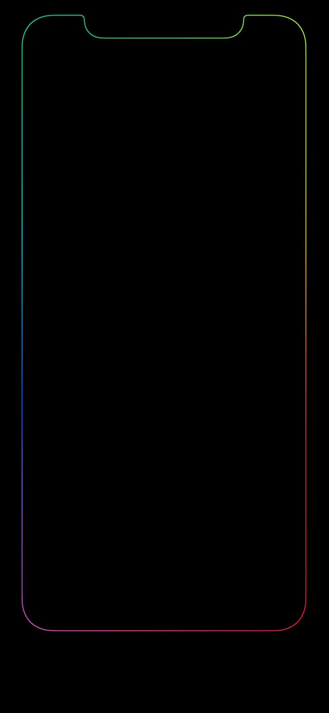 Does anyone know how I can get one of them there fancy rainbow border wallpaper for iPhone 8? Is there an app that makes them?