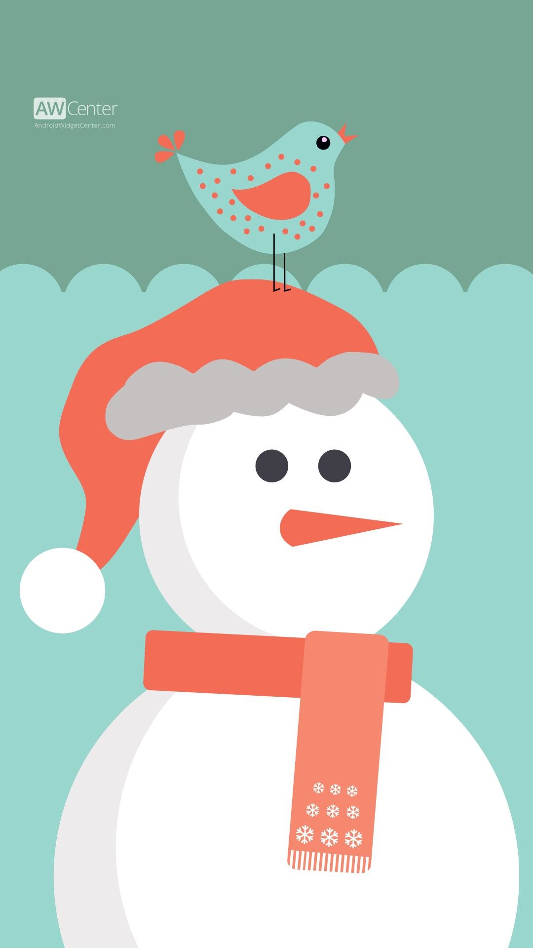 cute cartoon Christmas santa snowman iPhone 6 plus wallpaper, scarf. Cute christmas wallpaper, Wallpaper iphone christmas, iPhone 6 plus wallpaper