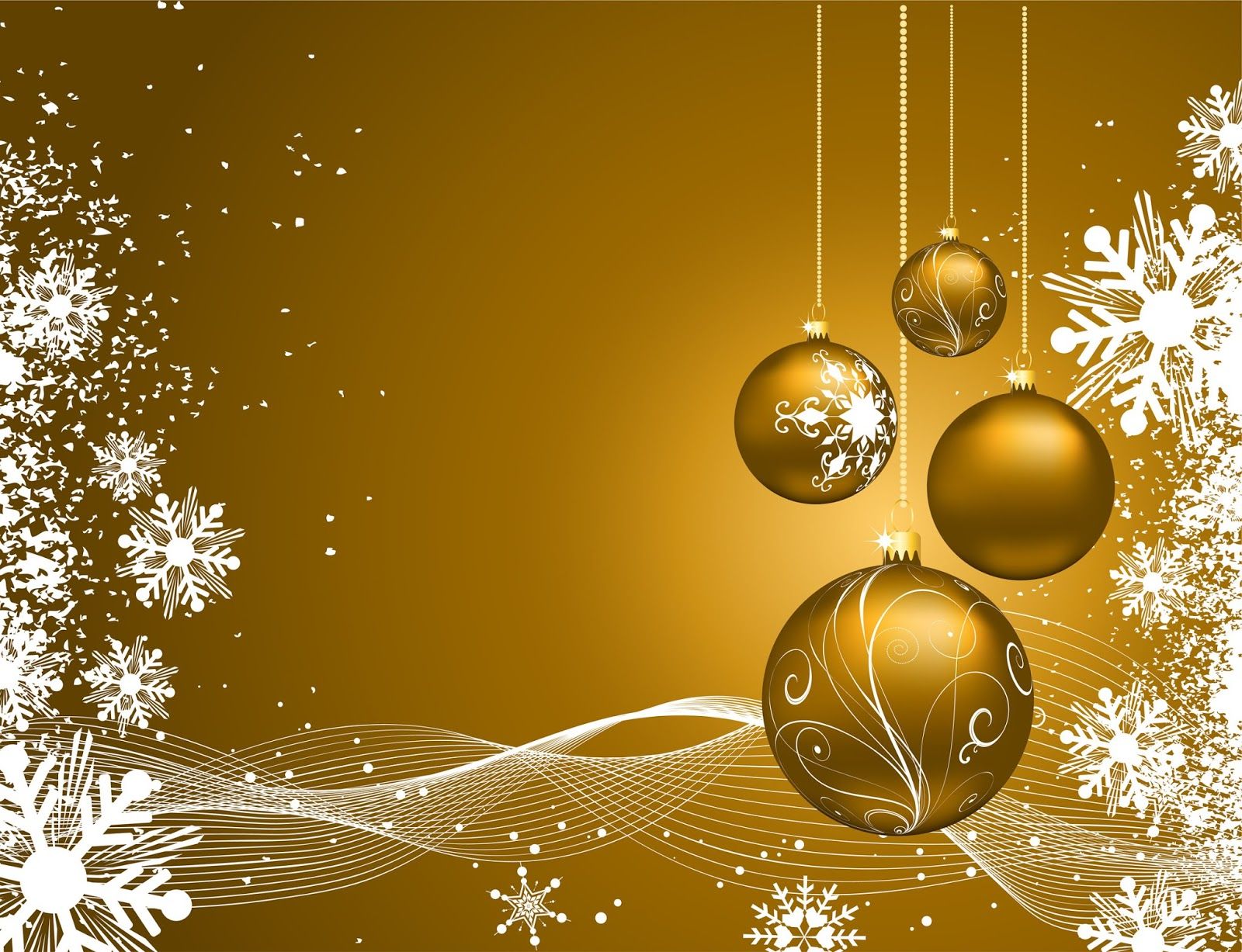 Christmas Gold And White Wallpapers - Wallpaper Cave