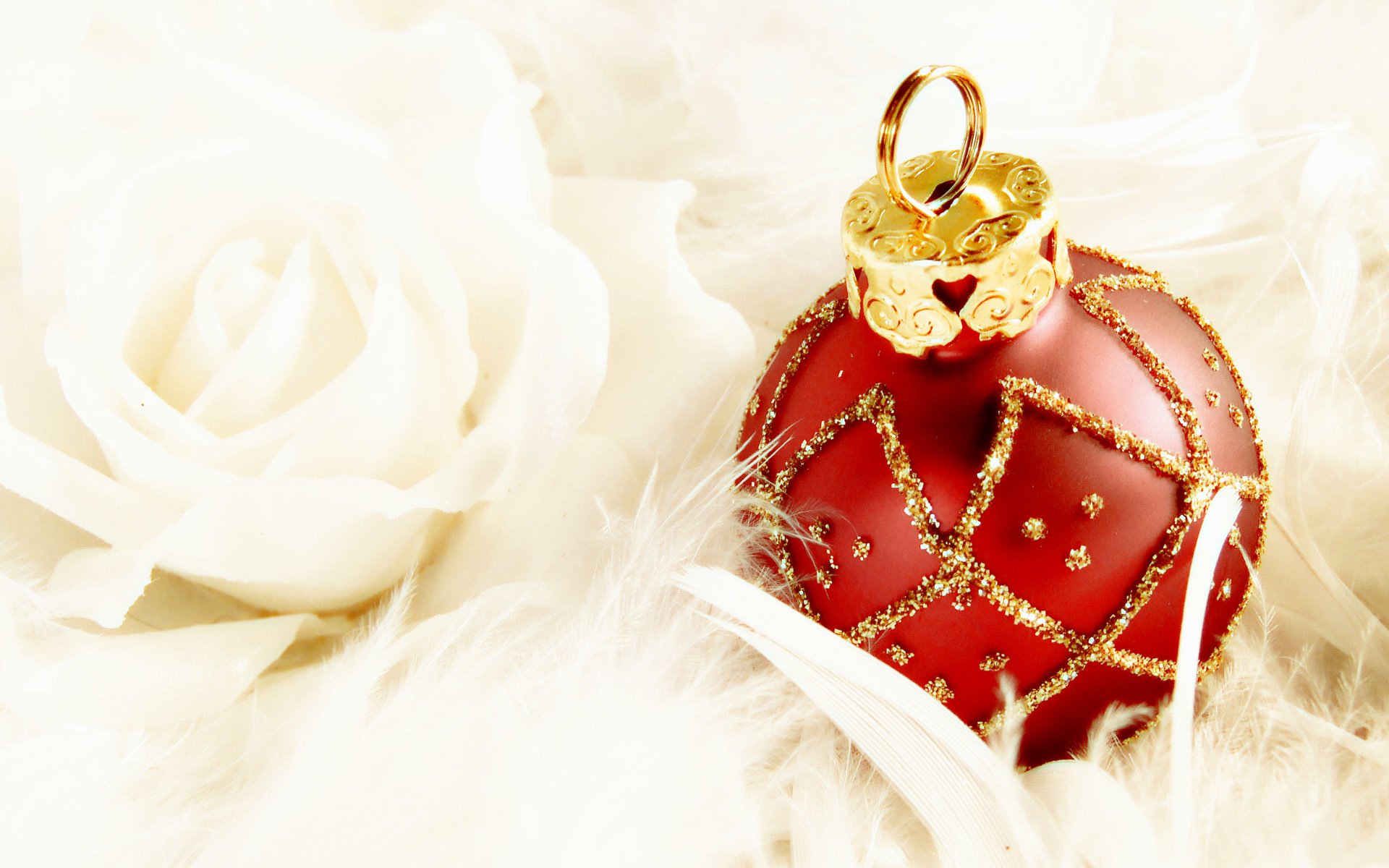 Elegant Christmas Charm HD Wallpaper