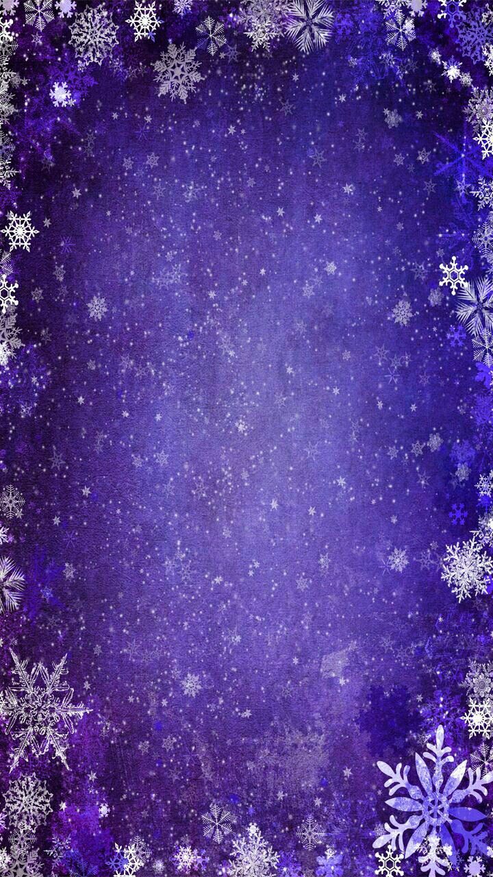 Purple Snowflake iPhone Wallpaper Free Purple Snowflake iPhone Background