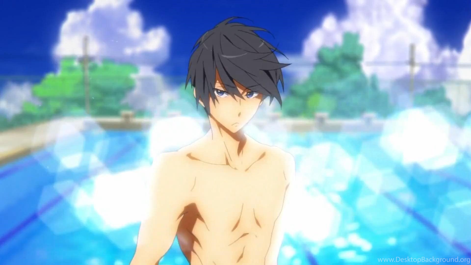 Swimming Anime Wallpaper HD Desktop Background