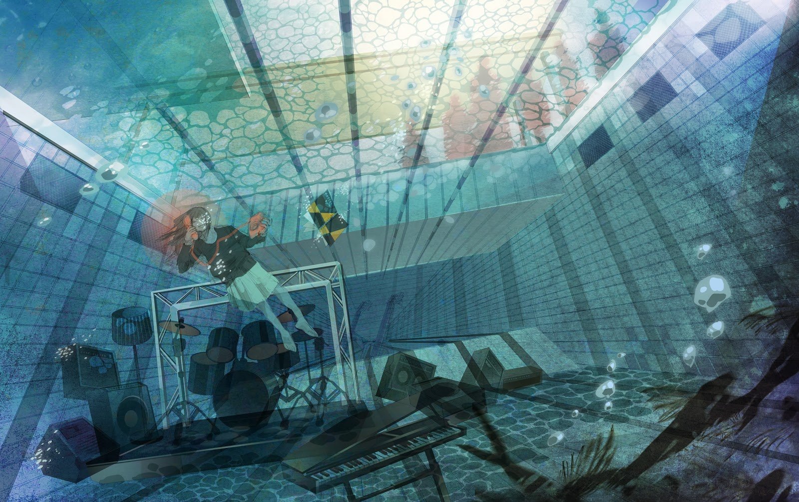 Phi Stars: Masaki Original anime Wallpaper Cutie Underwater