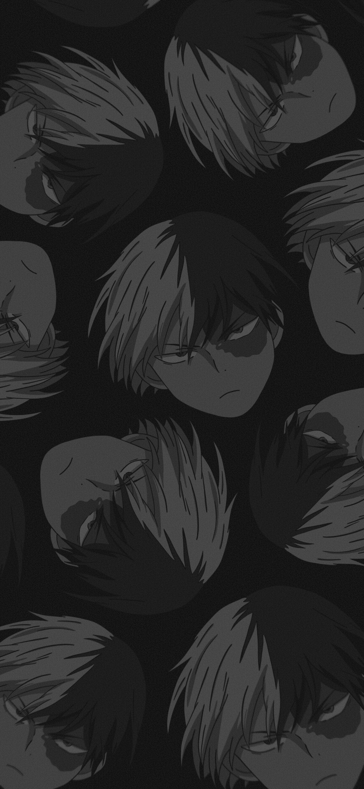 Shoto Todoroki Wallpaper on black background Wallpaper for Phone
