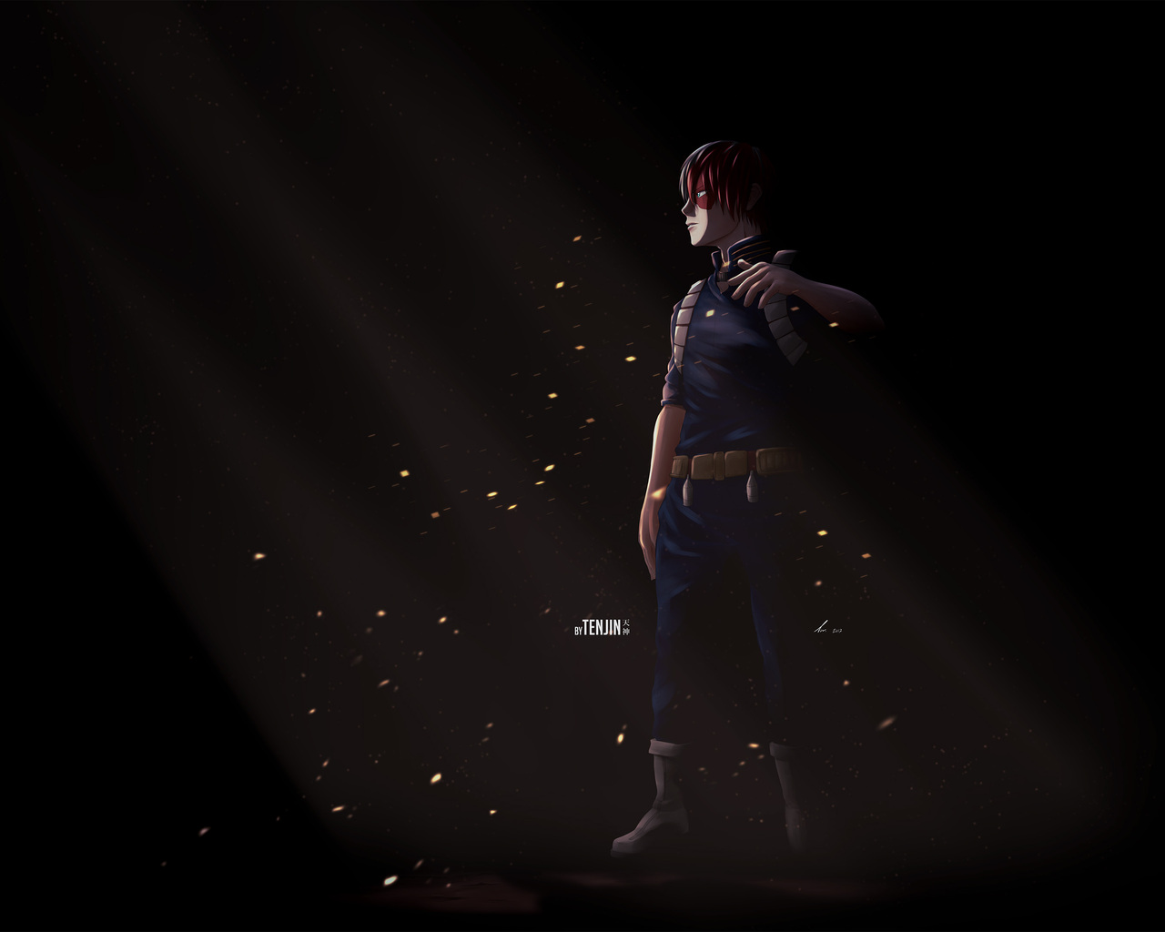 Shouto Todoroki My Hero Academia 4k Art 1280x1024 Resolution HD 4k Wallpaper, Image, Background, Photo and Picture