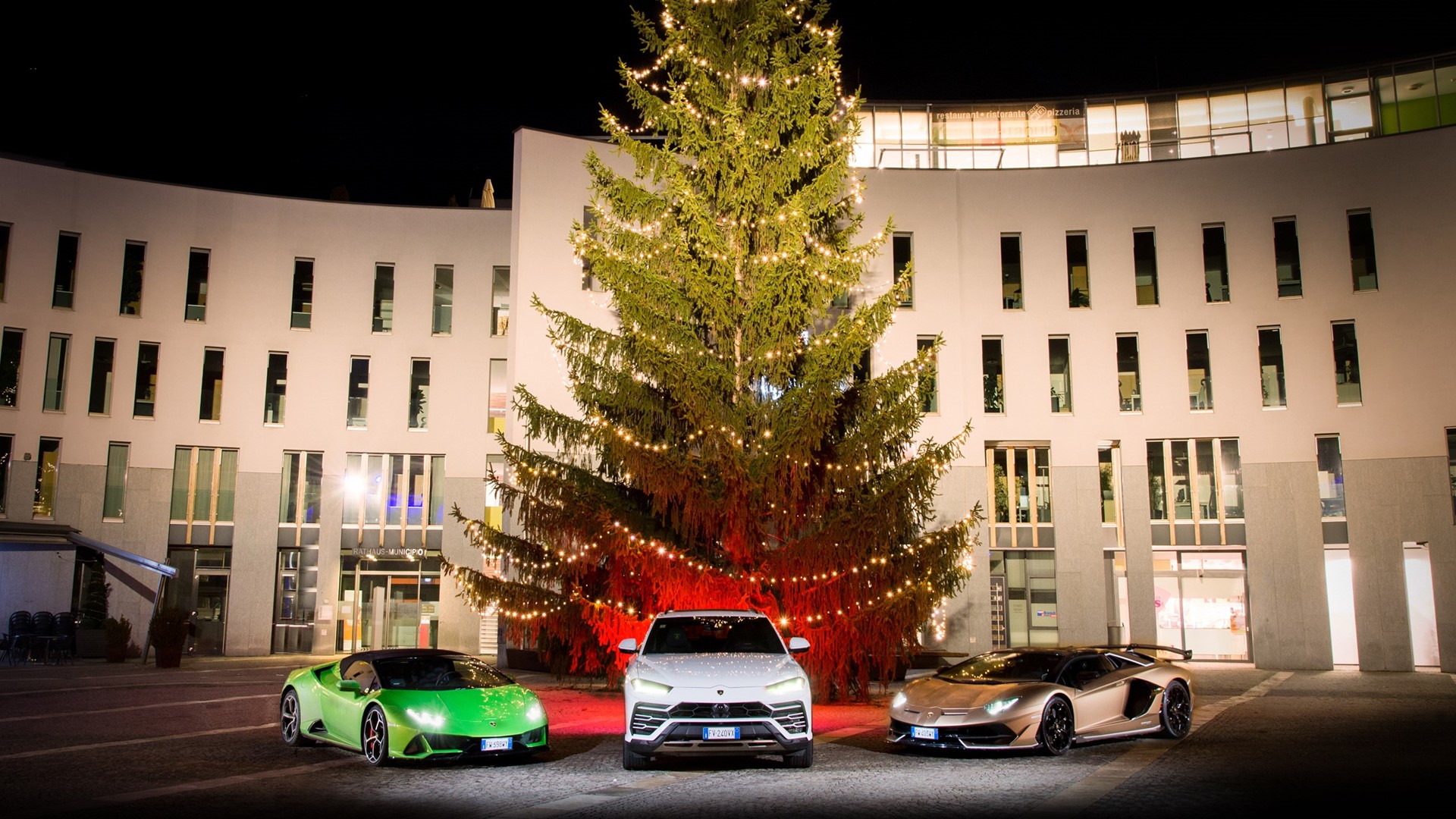 Lamborghini Christmas Drive: a holiday journey with Aventador SVJ, Huracán EVO and Urus celebrates a successful 2019