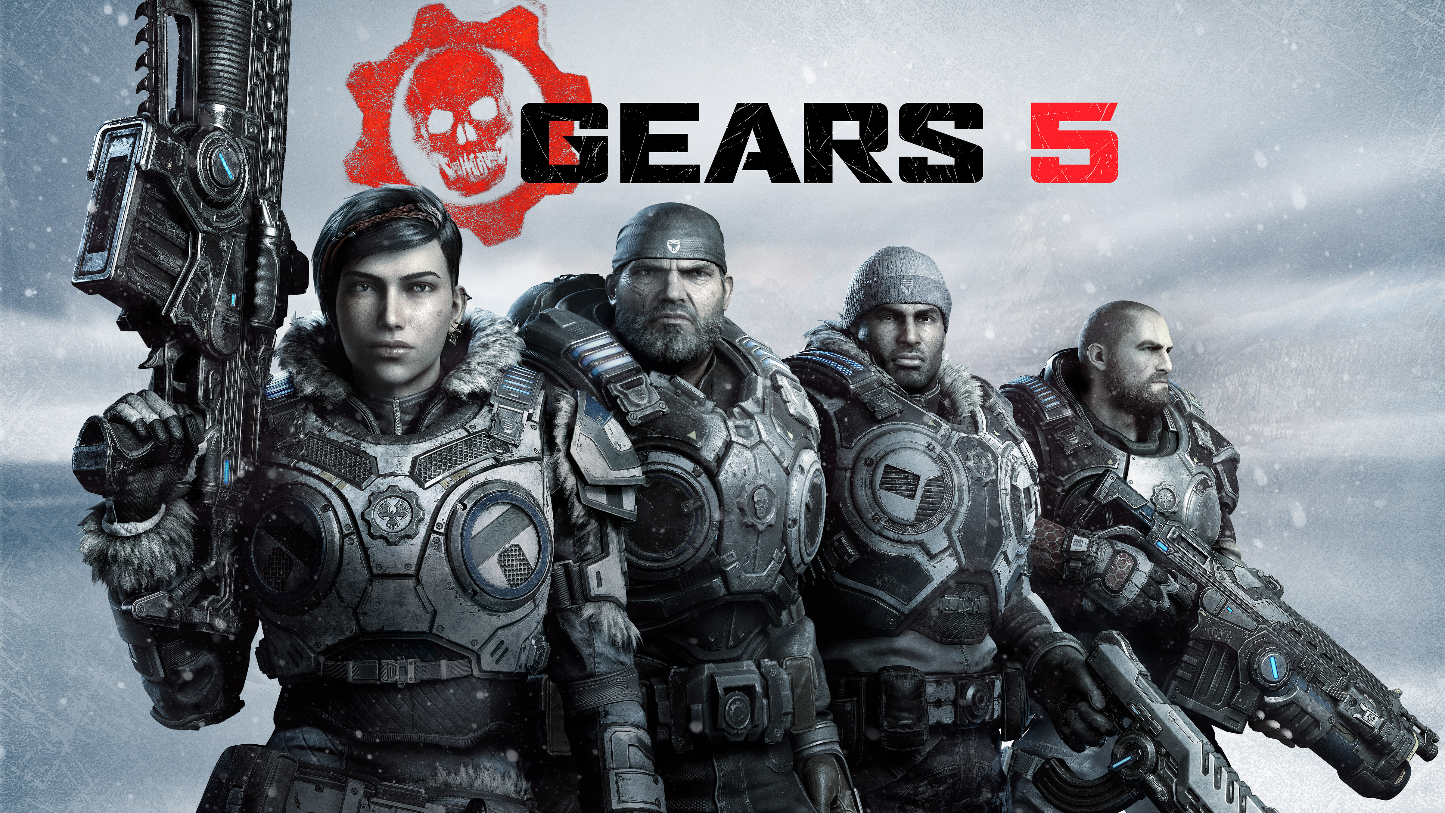Gears 5 Wallpaper 4K, Kait Diaz, Marcus Fenix, Xbox One, Xbox Series X, Games