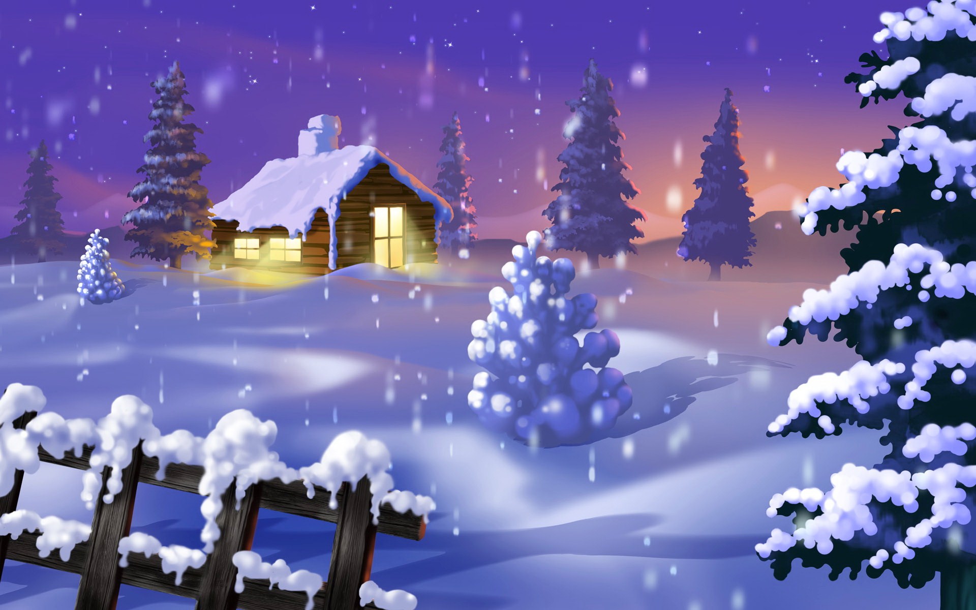 Snow Scenery Wallpaper