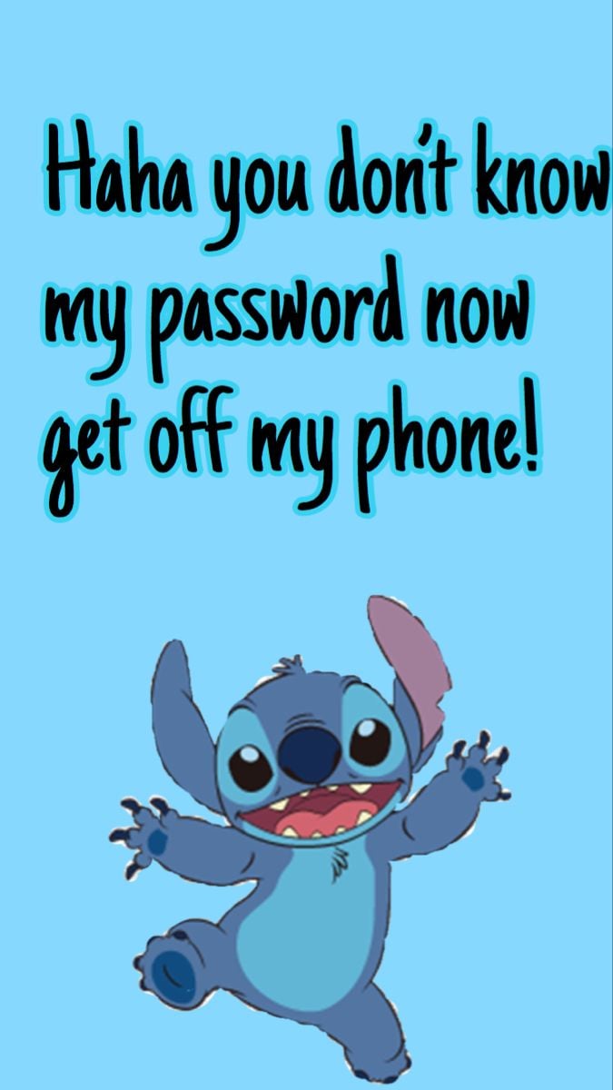 Nella Pages  dont touch my phone Wallpaper Stitch  Facebook