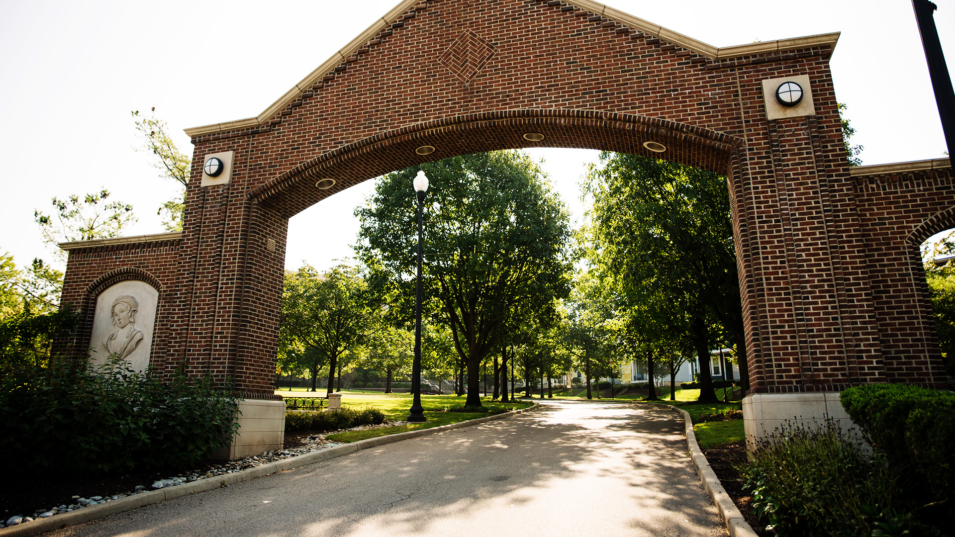 Background Image: Entrance Arch by University of Dayton