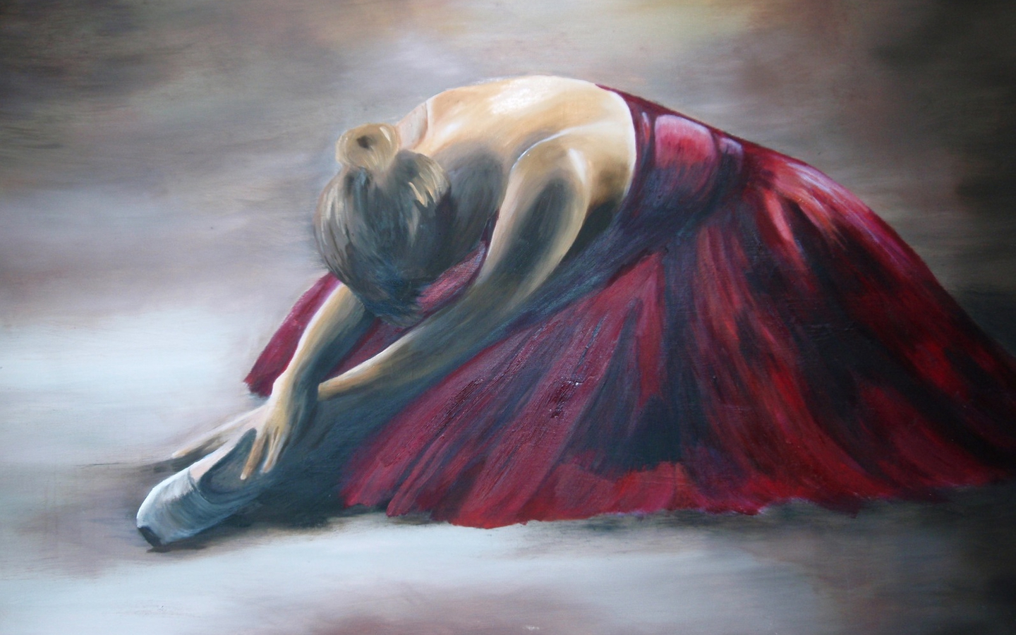 Woman Painting Dance Artistic Wallpaper:1440x900
