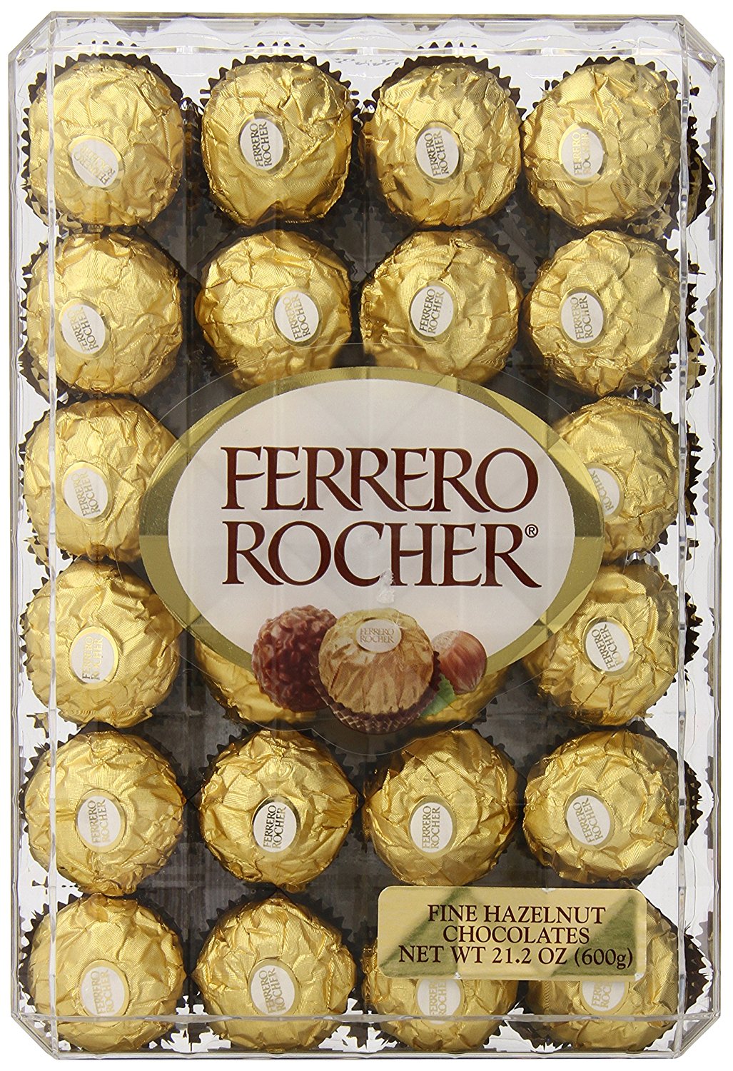 Ferrero Rocher Hazelnut Chocolates, 21.2 oz, 48 Count