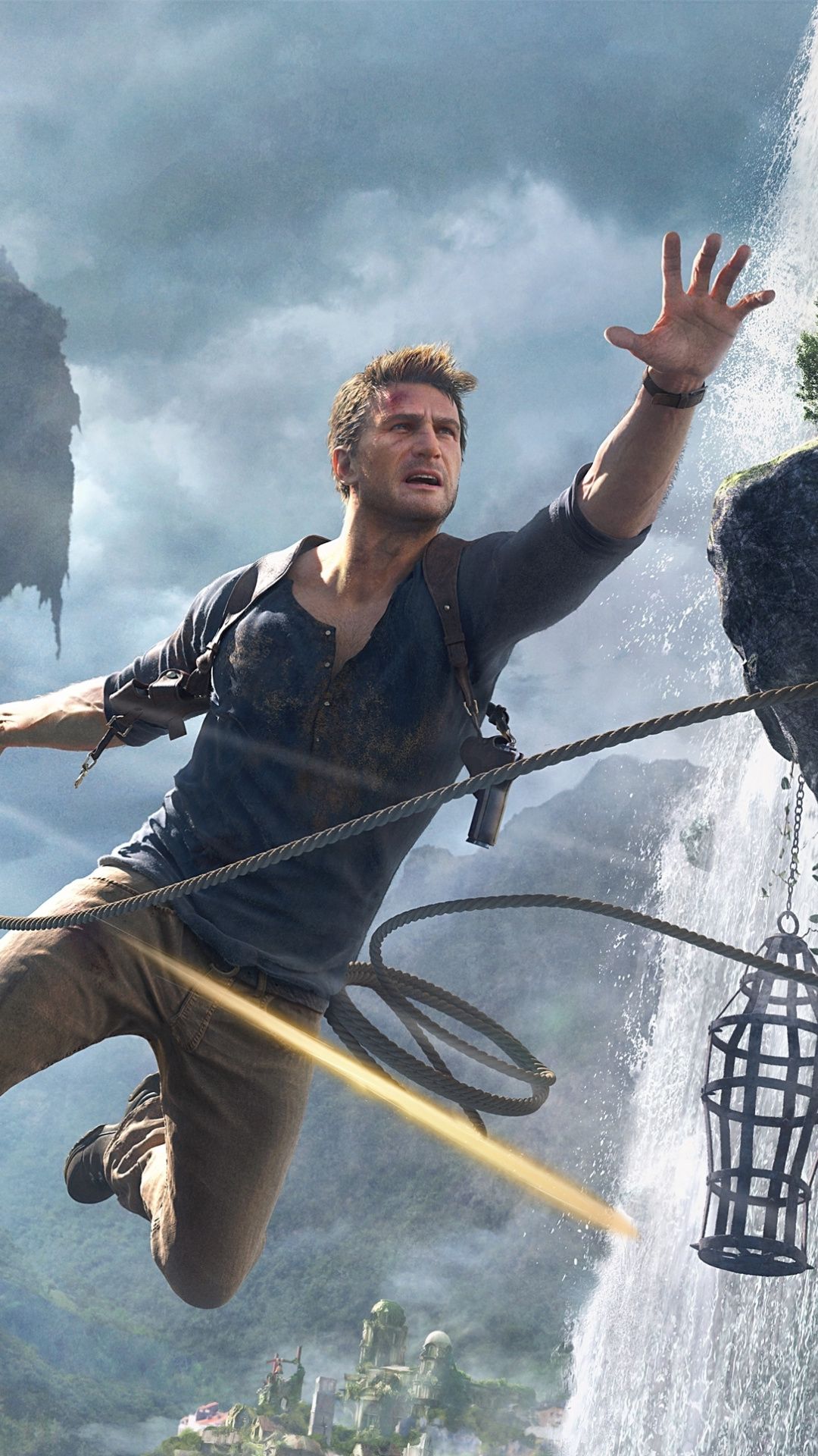 Game, Uncharted 4: A Thief's End, jump wallpaper. Uncharted, Uncharted drake, Uncharted game