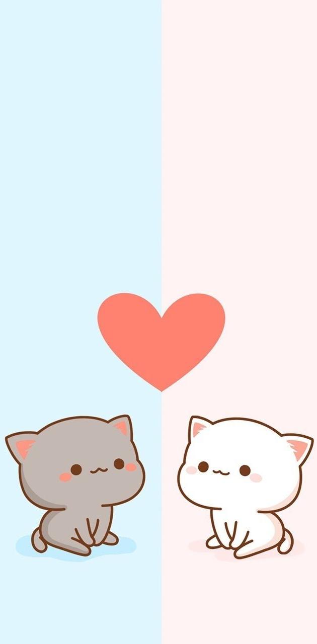 Mochi Mochi Peach Cat Wallpaper