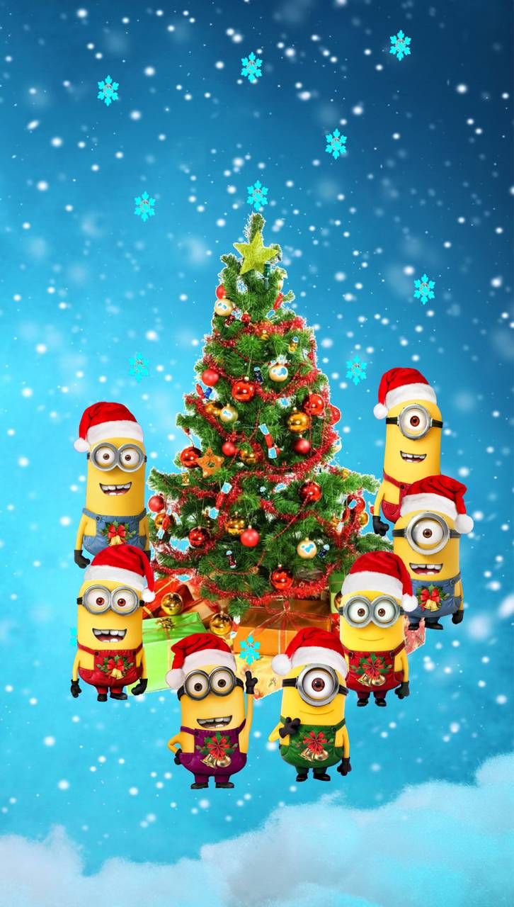 Minions Christmas. Merry christmas minions, Funny christmas wallpaper, Minion christmas