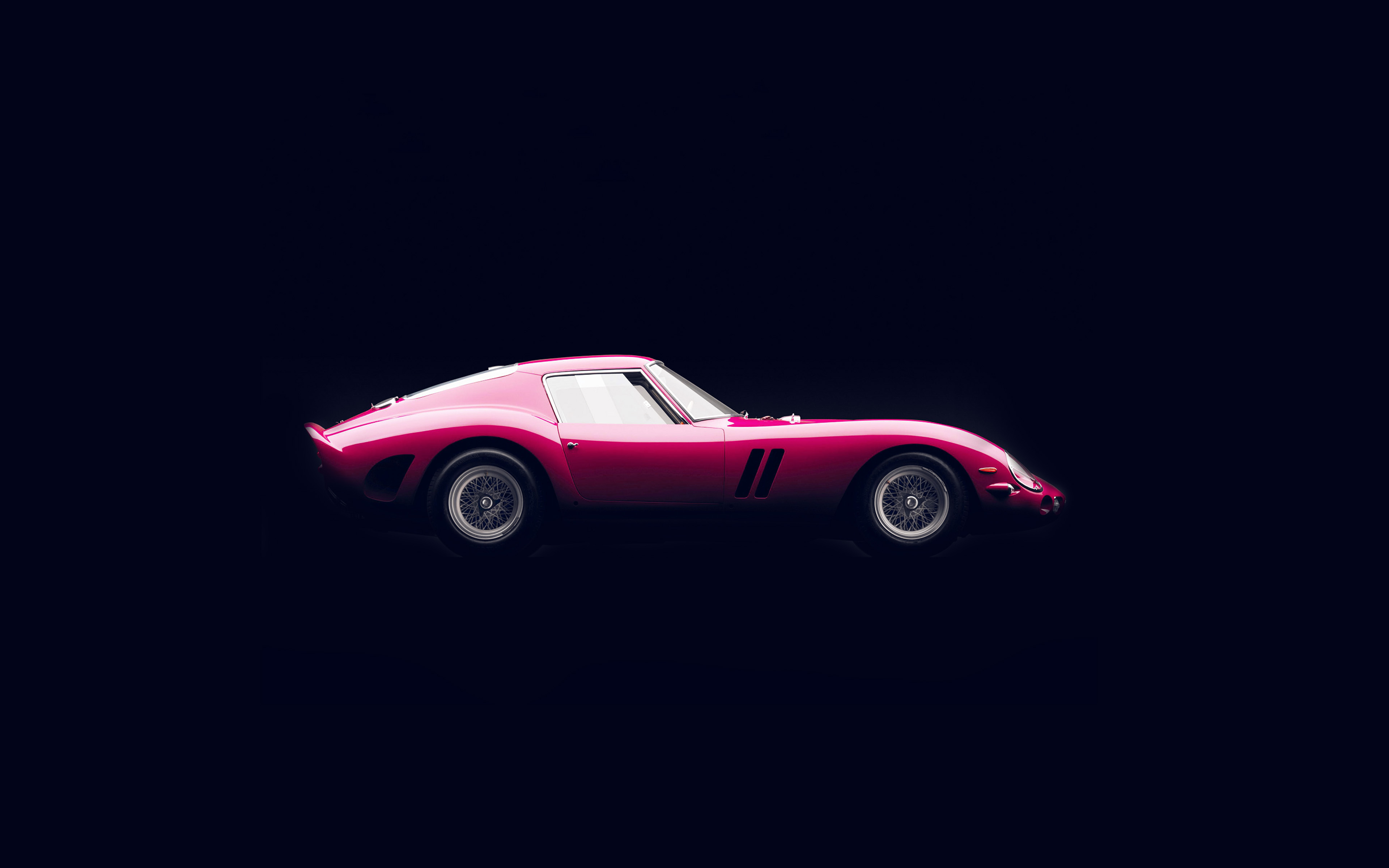 Supercar Pink Ferrari 250 Gto Seriesi Illustration Art Wallpaper