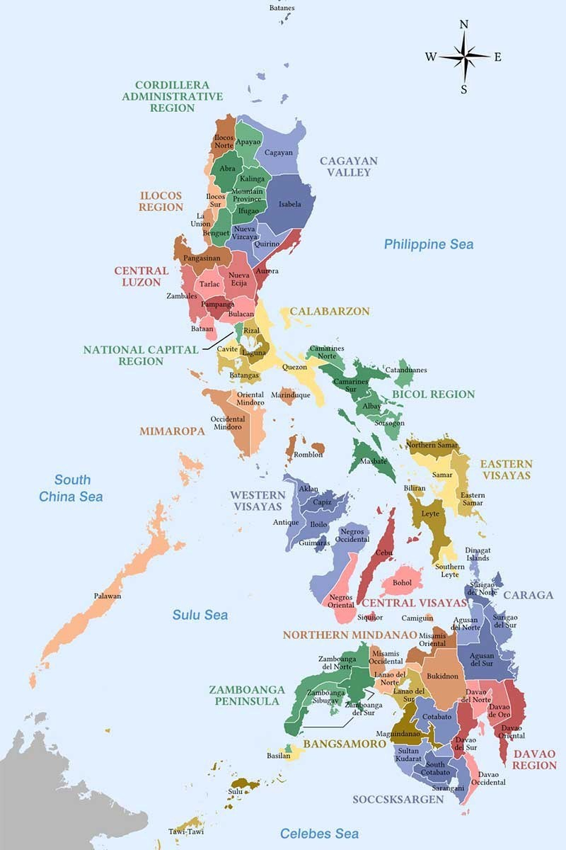 Philippines Map. Philippine map, Philippine province, Philippines culture