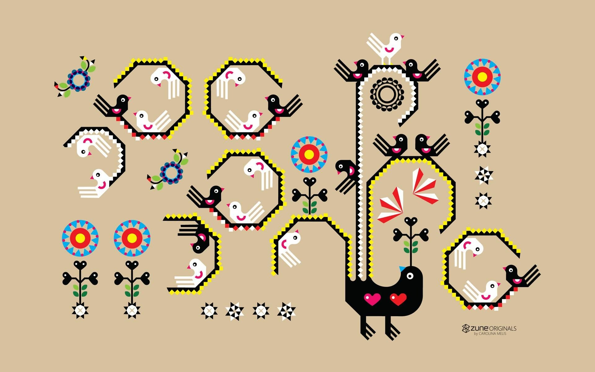 Folk Art Desktop Wallpaper: HD, 4K, 5K for PC and Mobile. Download free image for iPhone, Android