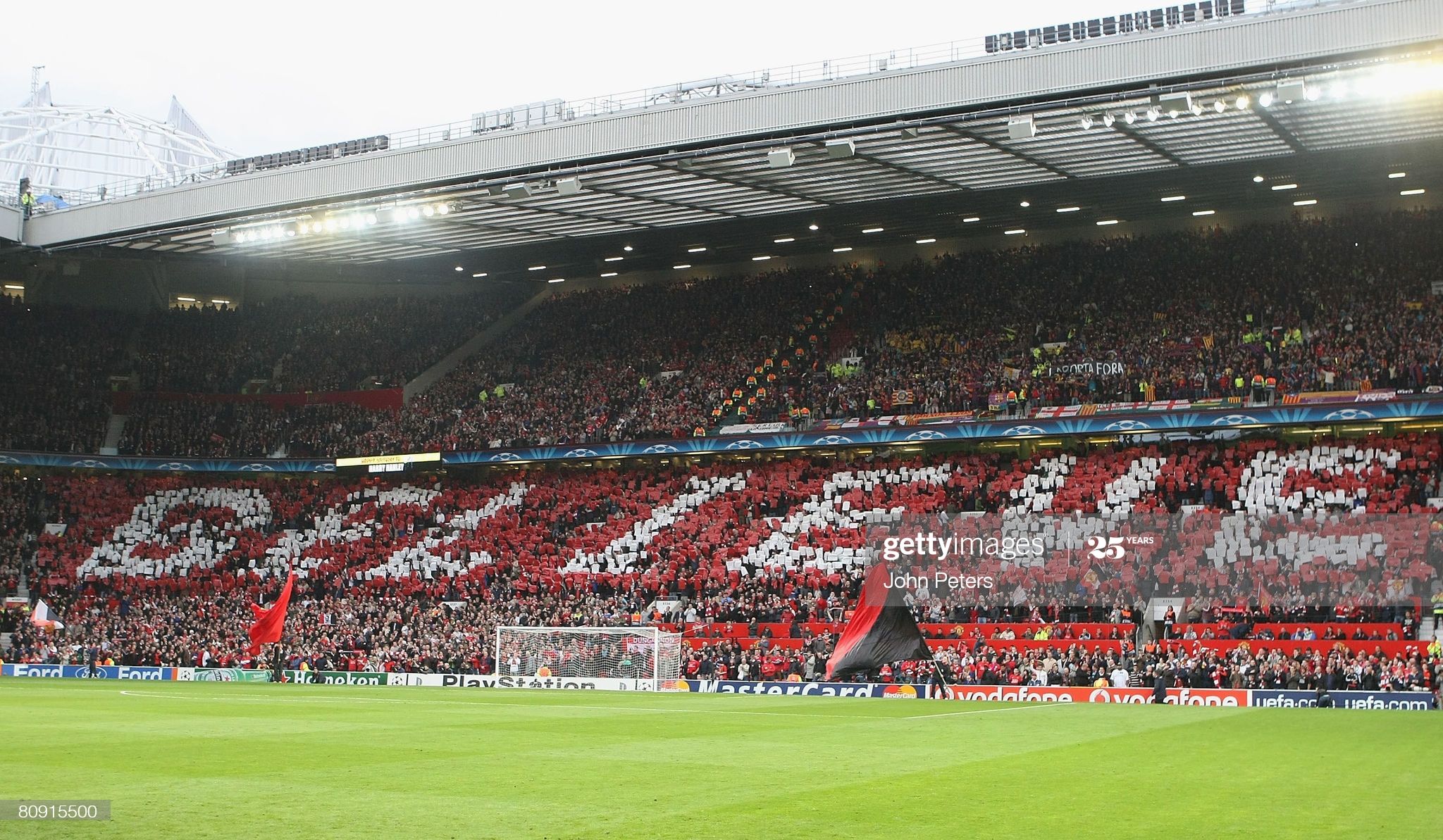 Manchester United fans holds up a sign reading Believe ahead of the. Manchester united wallpaper, Manchester united fans, Manchester united