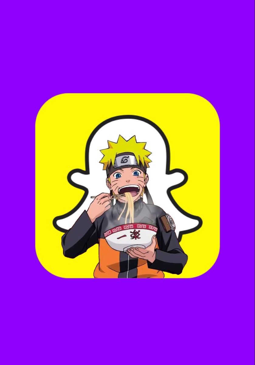 Naruto Snapchat App icon. App icon, App anime, Anime snapchat