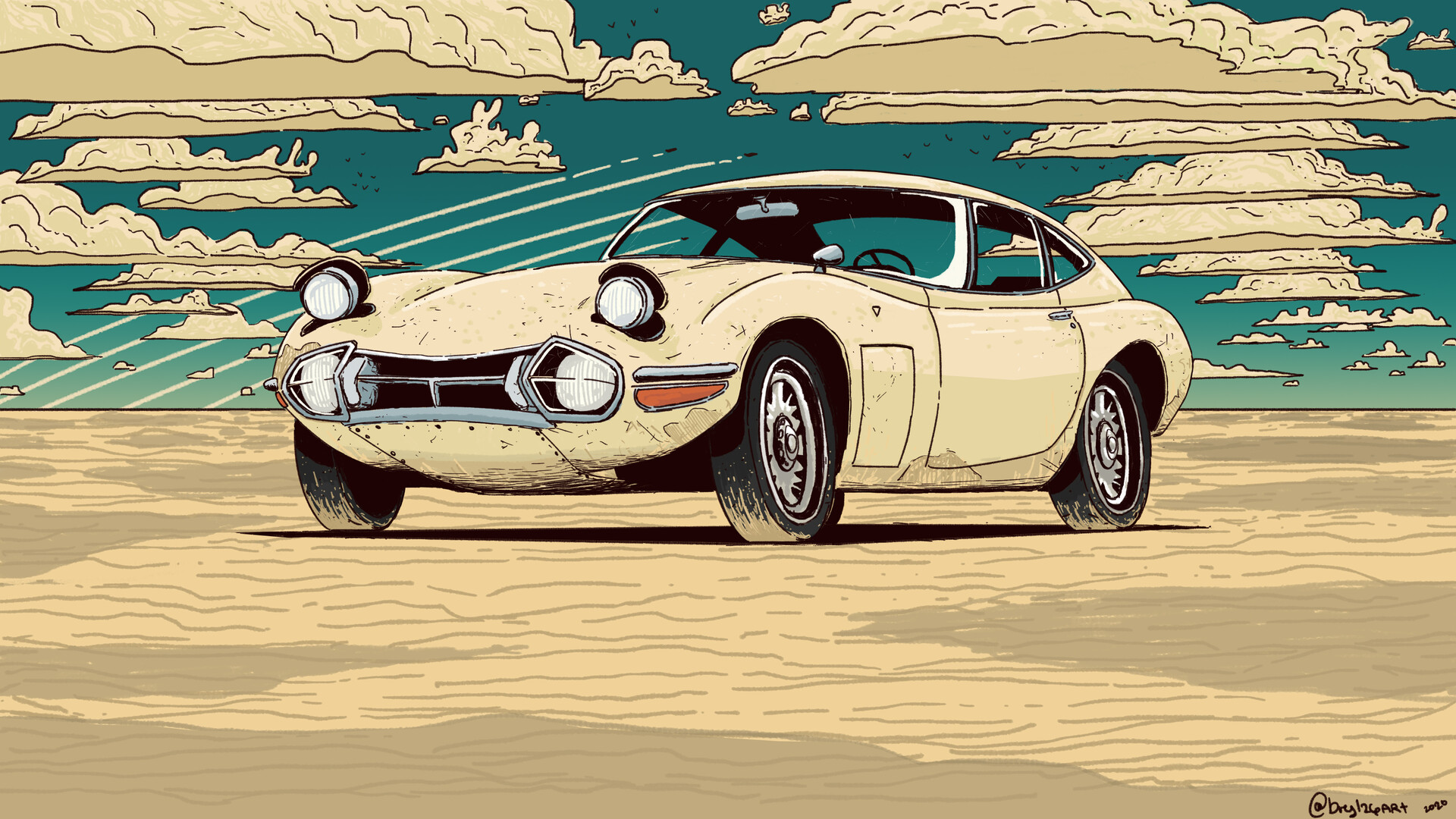 Toyota 2000GT ART, Bryl26art