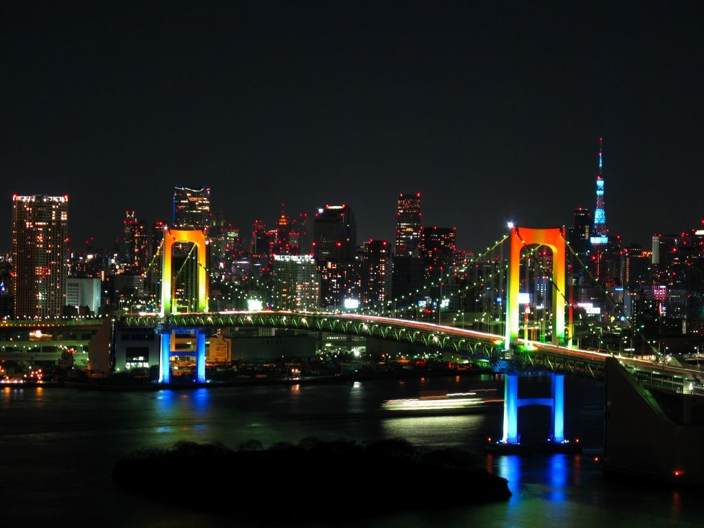 Rainbow Bridge Tokyo Japan Wallpaper Free Rainbow Bridge Tokyo Japan Background