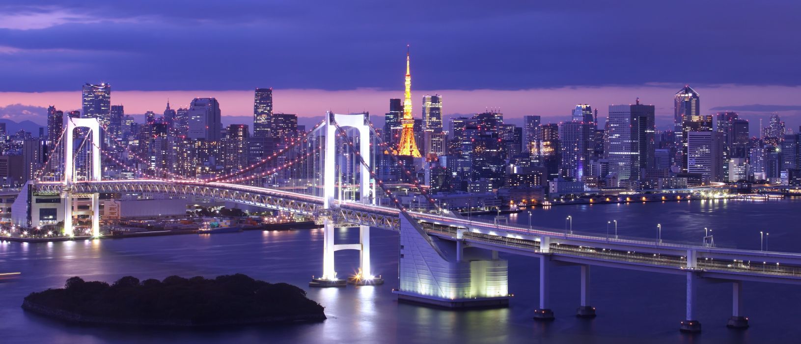 Rainbow Bridge Tokyo Japan Wallpaper Free Rainbow Bridge Tokyo Japan Background