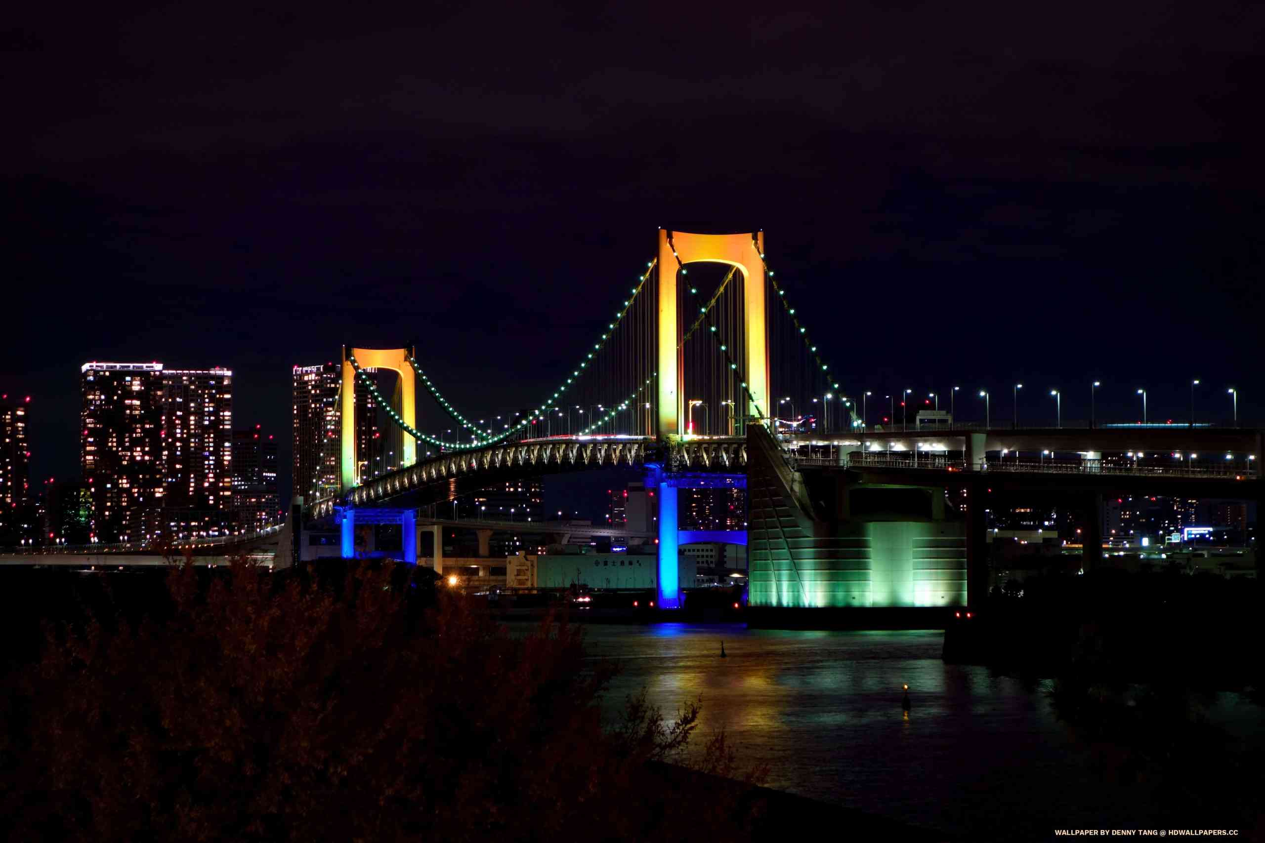 Rainbow Suspension Bridge in Tokyo