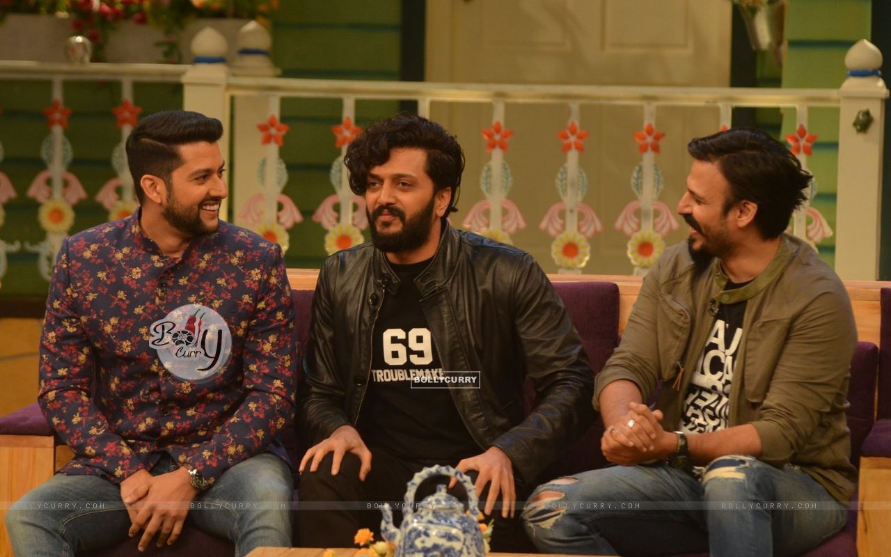 Wallpaper - 'Great Grand Masti trio on 'The Kapil Sharma Show' for Promotions size:1280x800
