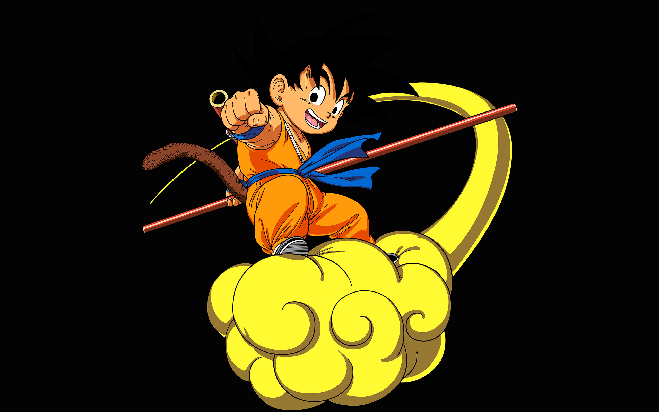 Dragonball Goku Cloud Fly Anime Art Illust