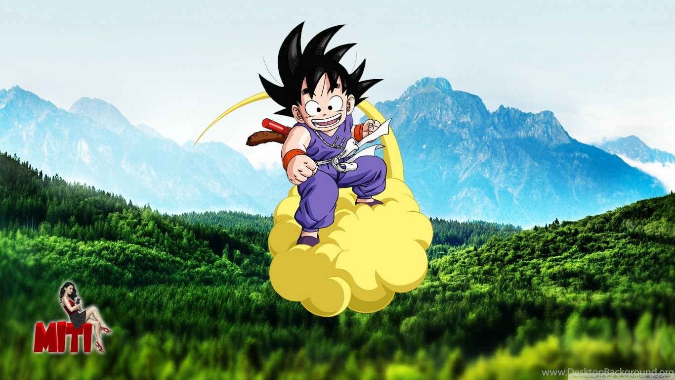 Kid Goku On Nimbus Wallpaper. Desktop Background