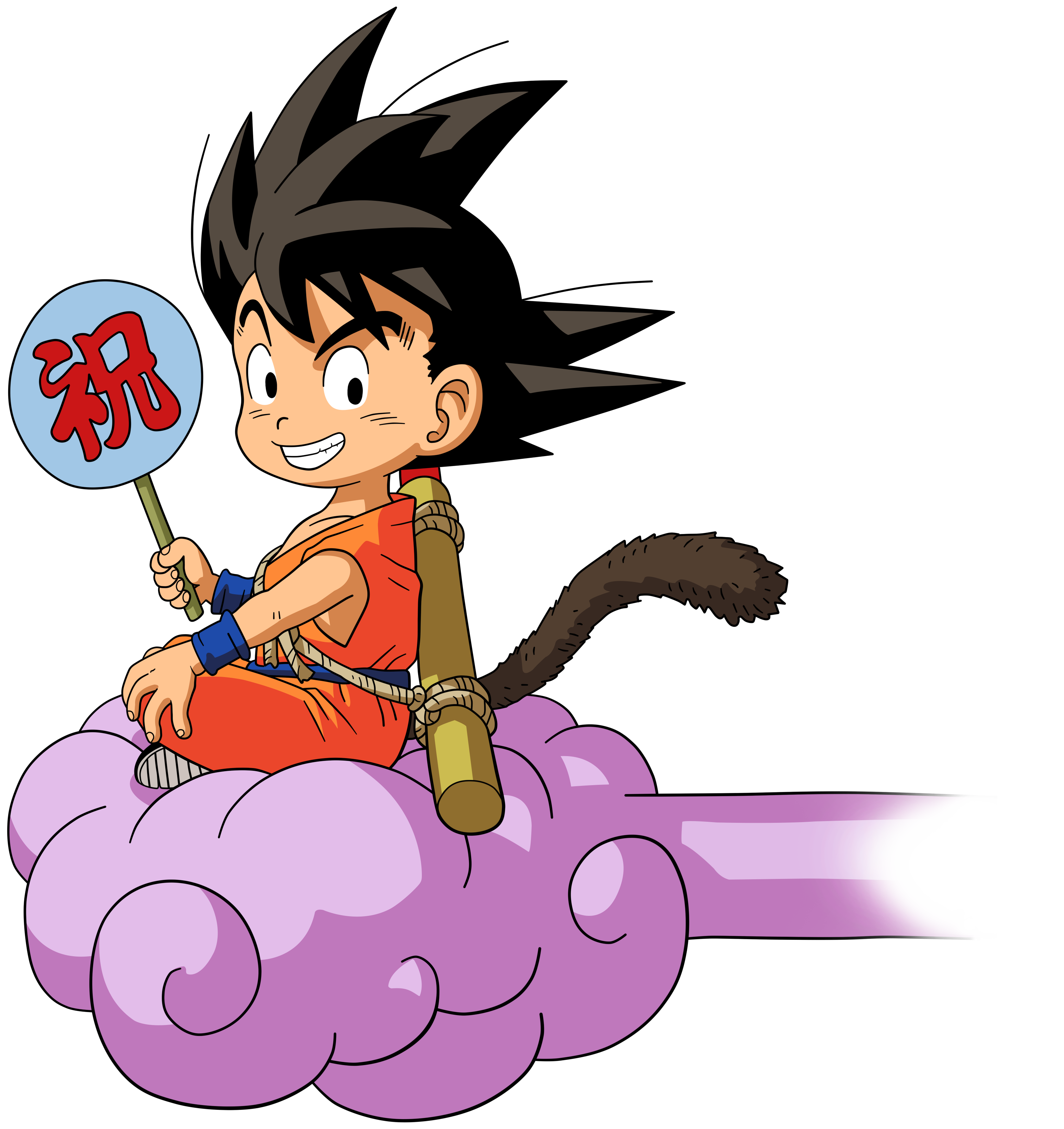 Kid Goku Flying Nimbus Png