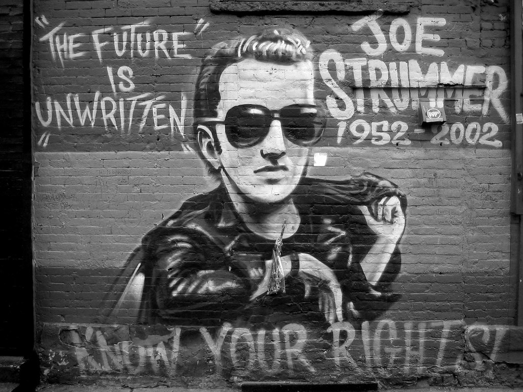 Joe Strummer Mural. Mural dedicated to Joe Strummer of
