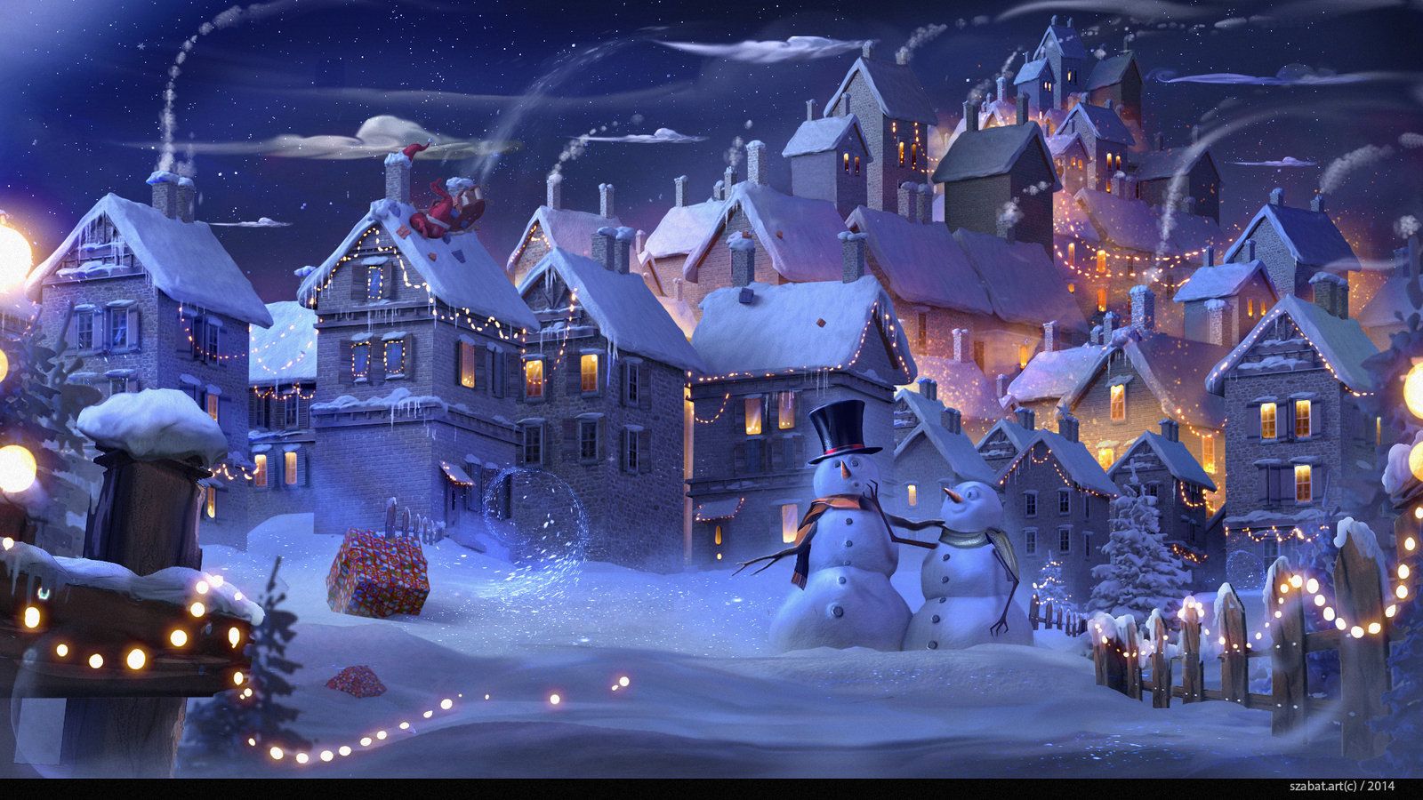 Christmas Time Snow Man Trip, Szabat. Anime Scenery, Anime Christmas, Disney Princess Drawings