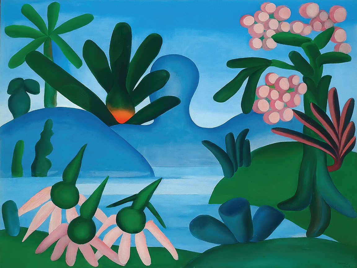 The Lake 1928 By Tarsila Do Amaral Print from Print Masterpiece Print Masterpieces Fine Art Canvas Prints and Oil on Canvas Artwork