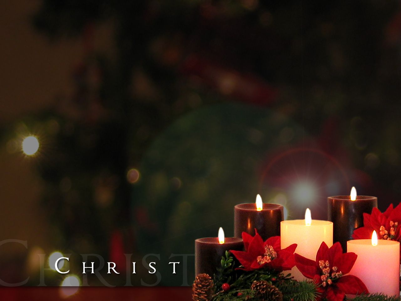 Christmas Candle Desktop Wallpaper, Decorated Candles for Desktops. Merry christmas wallpaper, Candles wallpaper, Christmas candles