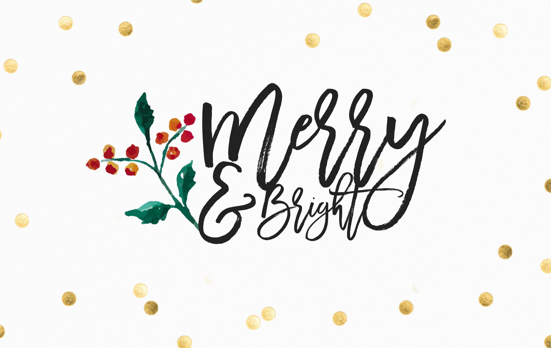 Minimalist Christmas Wallpaper for Desktop and iPhone