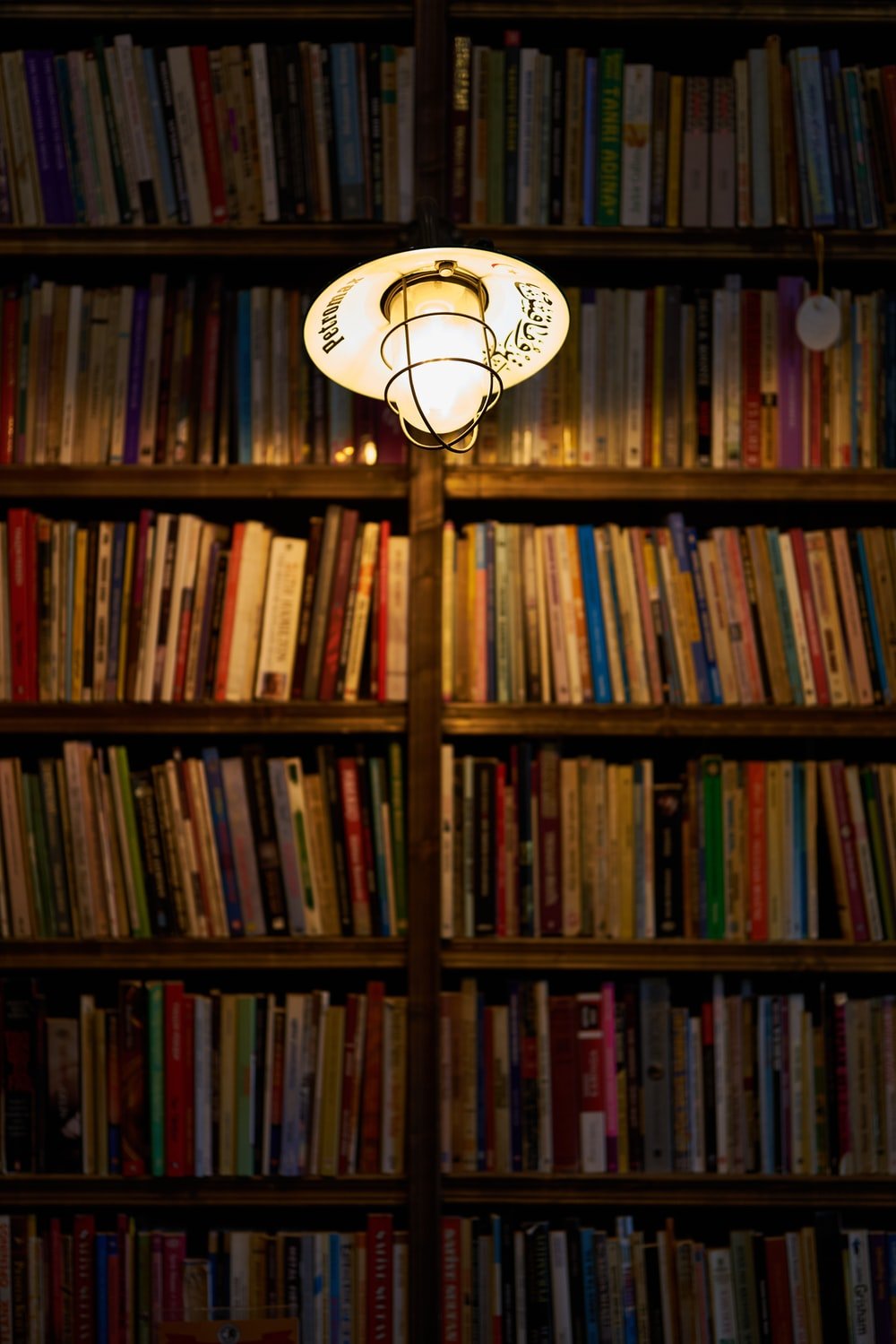 Dark Library Picture. Download Free Image