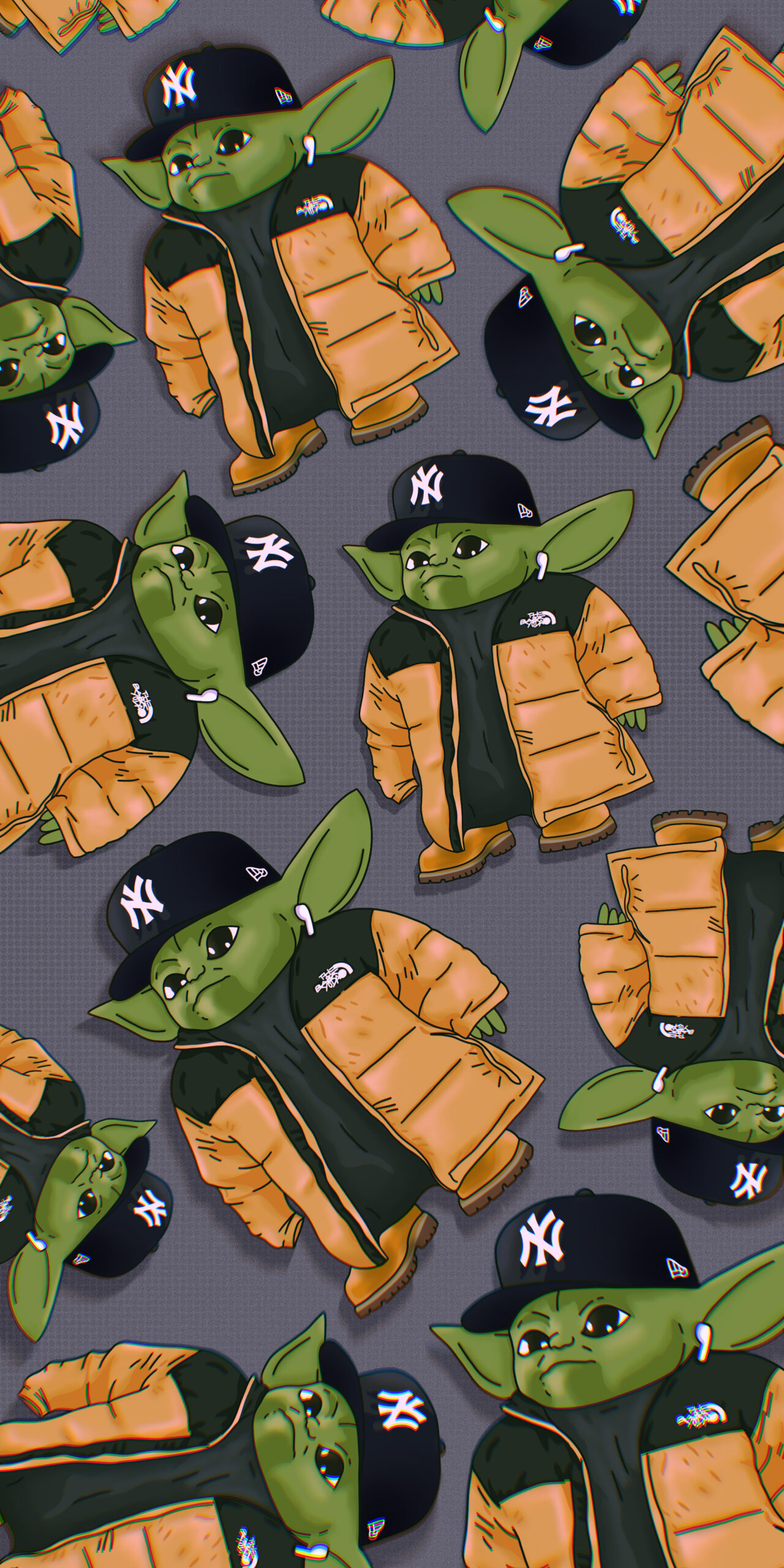 New York Baby Yoda Meme Wallpaper