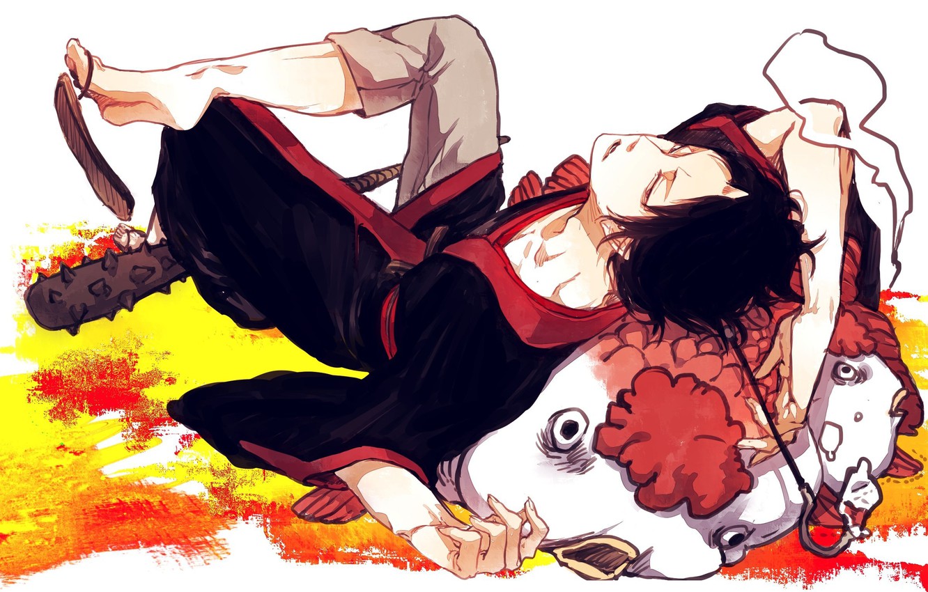 Wallpaper Fish, Guy, Laziness, Club, Hoozuki No Reitetsu, Hoozuki, Cold Blooded Hozuki Image For Desktop, Section прочее