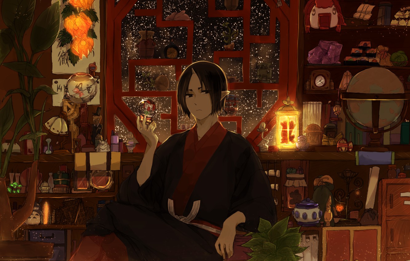 Wallpaper Anime, The Demon, Art, Guy, Hoozuki No Reitetsu, Cold Blooded Hozuki Image For Desktop, Section сёнэн