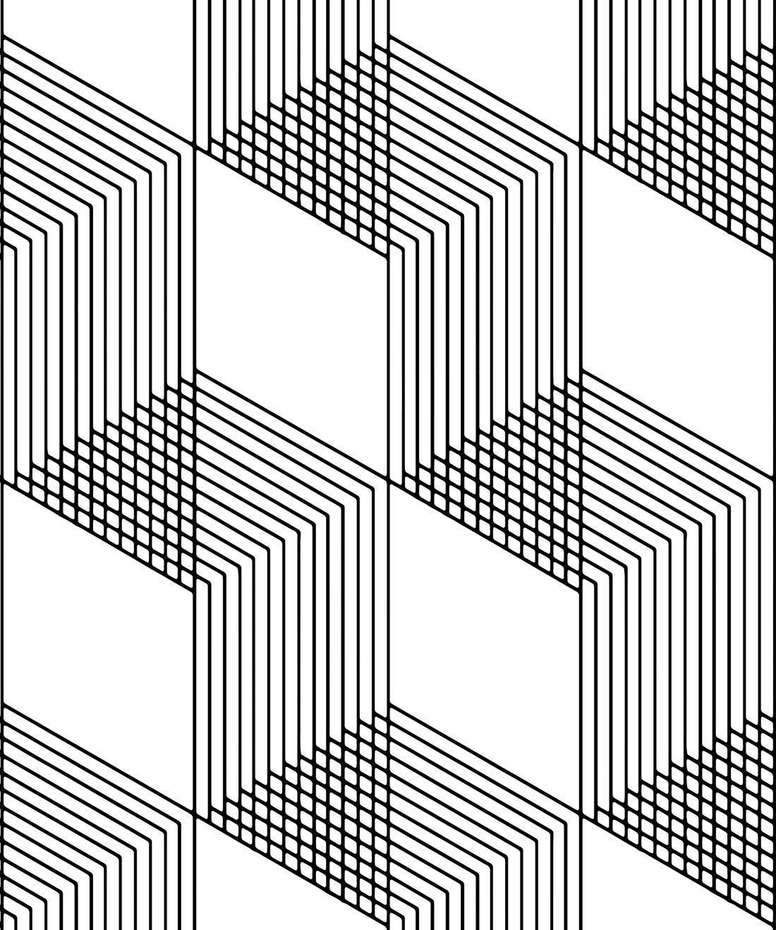 Origami Wallpaper • Geometric Black & White