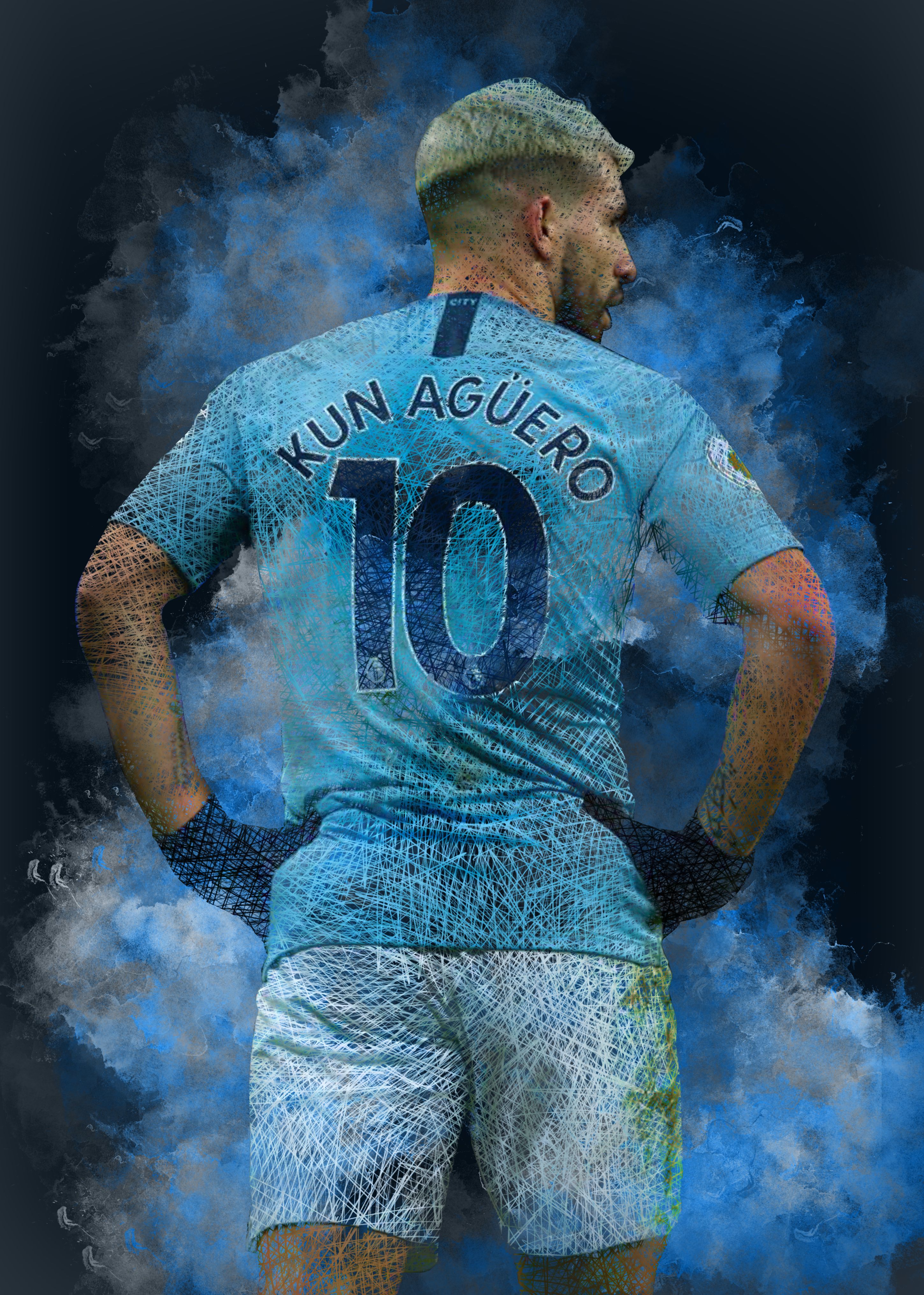 Sergio Aguero Phone Wallpaper