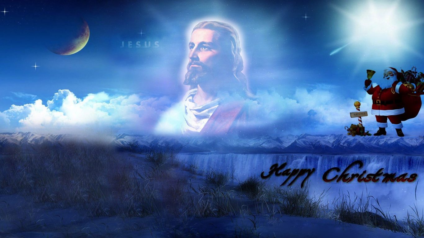 Merry Christmas Picture With Jesus