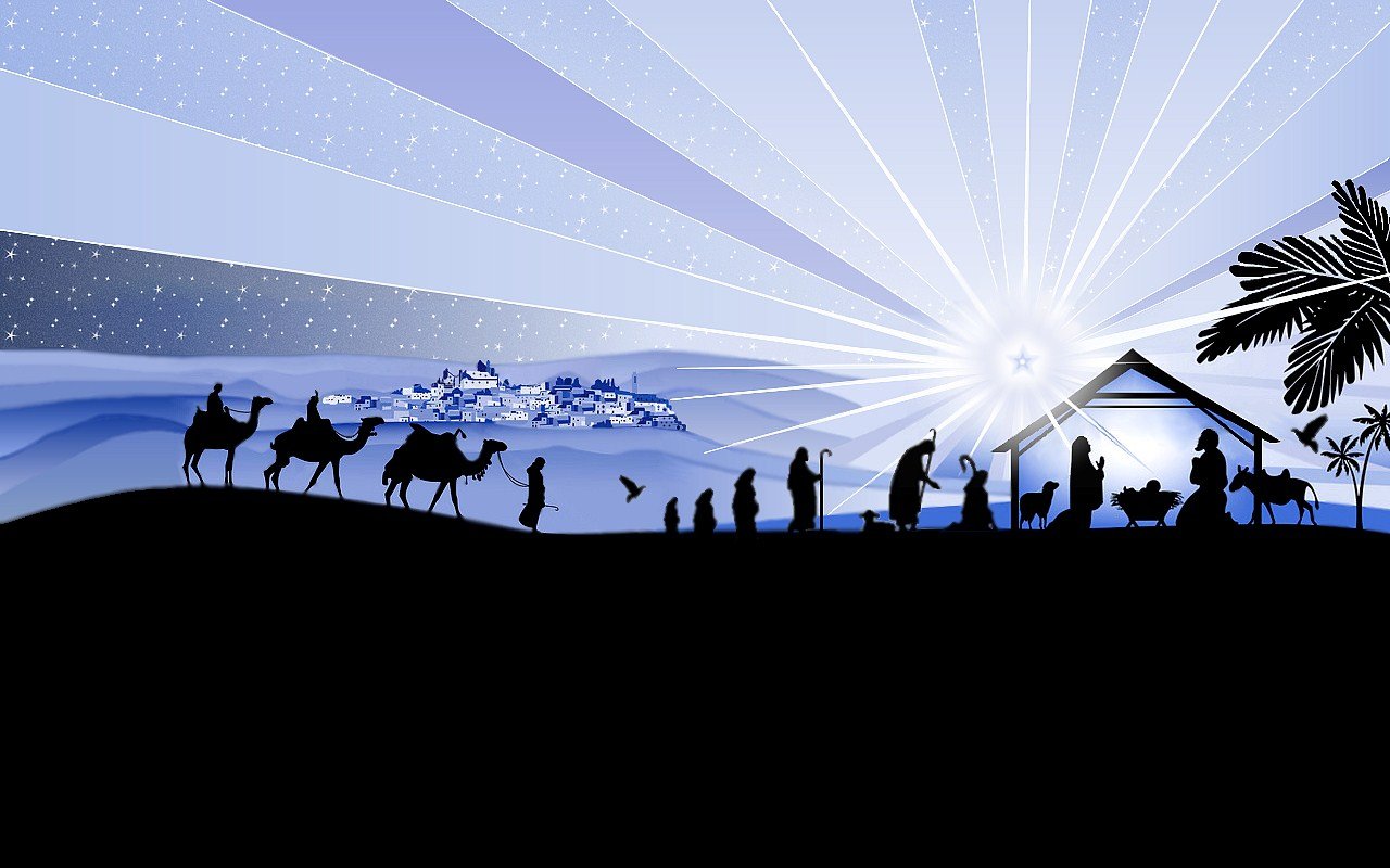 Nativity Scene Desktop Wallpaper