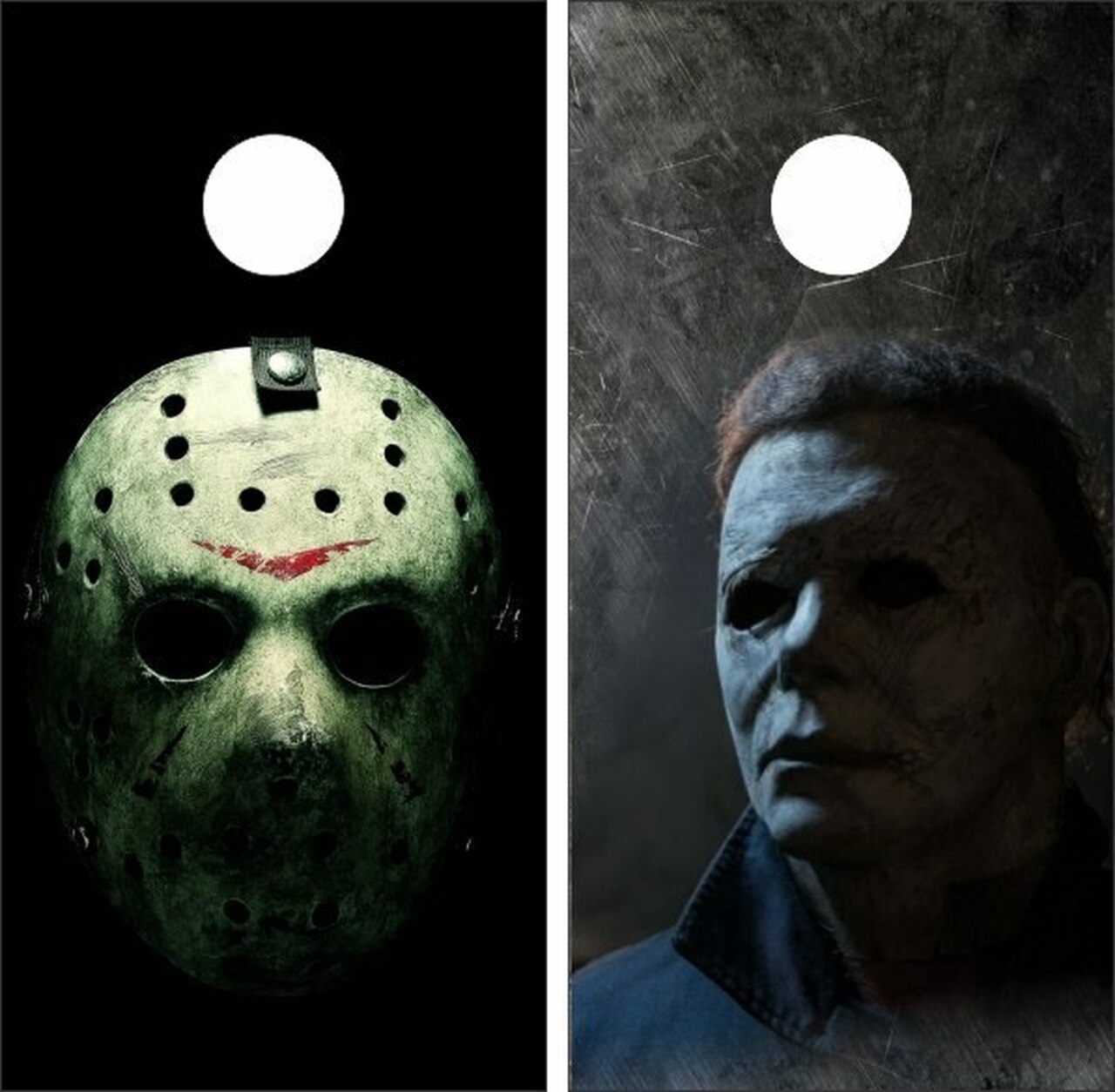 Michael Myers vs Jason Cornhole Set with Bags Cornhole, LLC