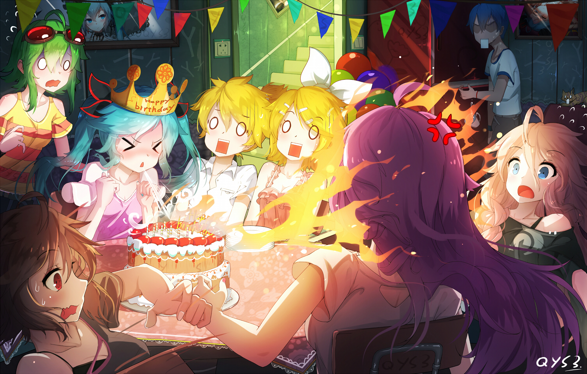miku Happy birthday？ WTF!？ HD Wallpaper