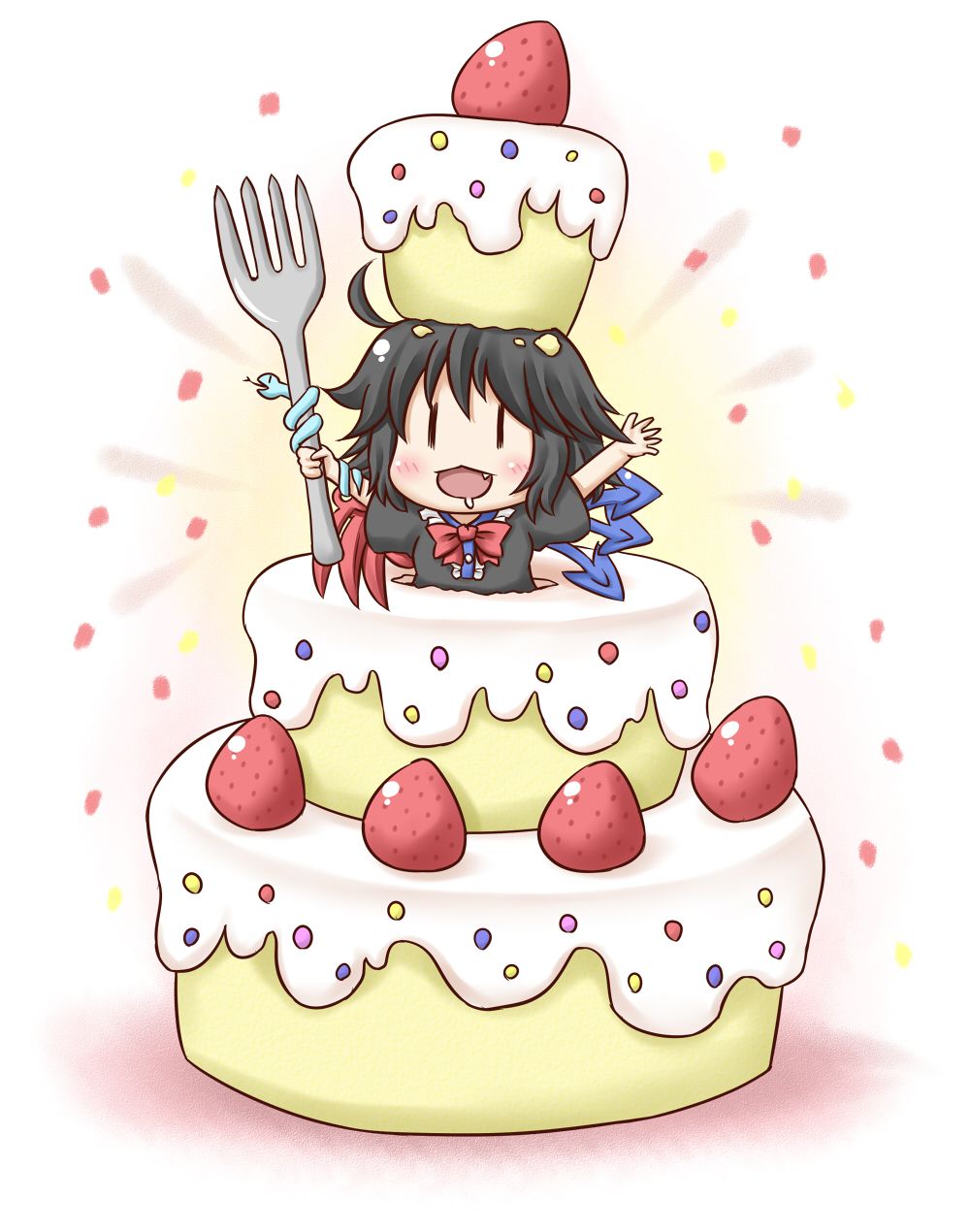 Anime Happy Birthday Cake Wallpaper