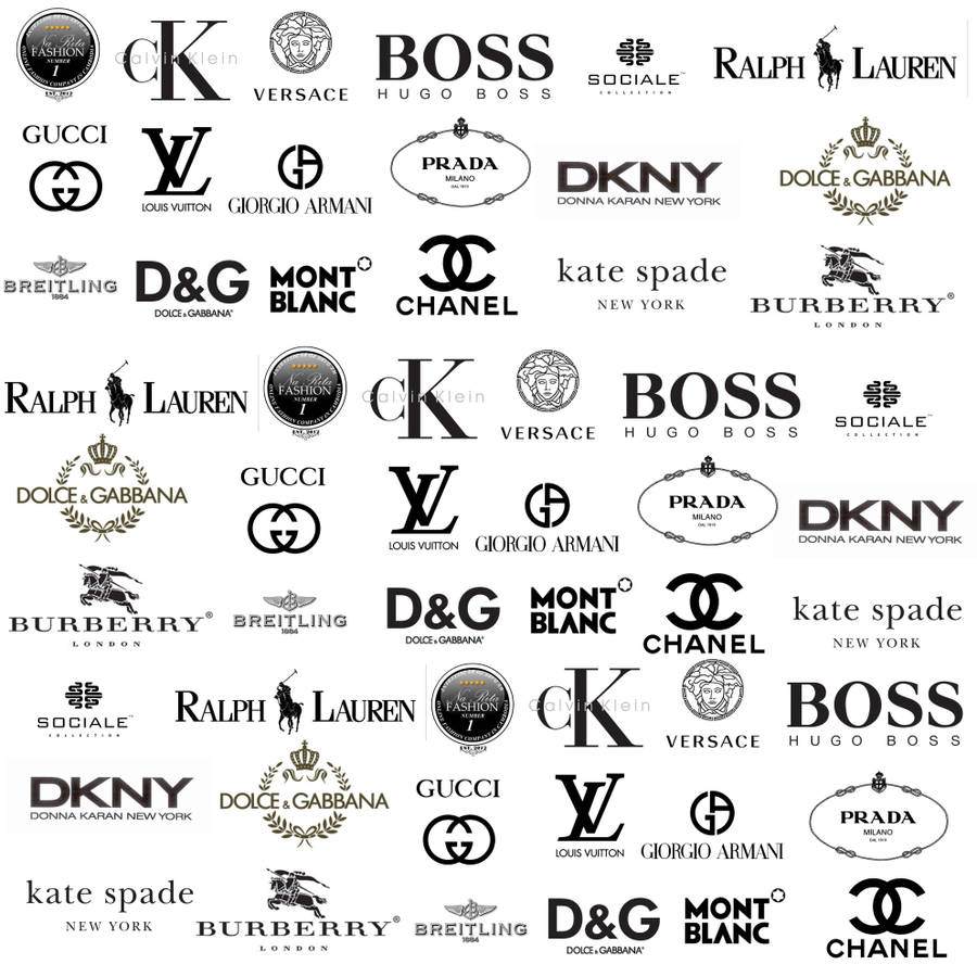 Download All Fashion Brand Logos Wallpaper